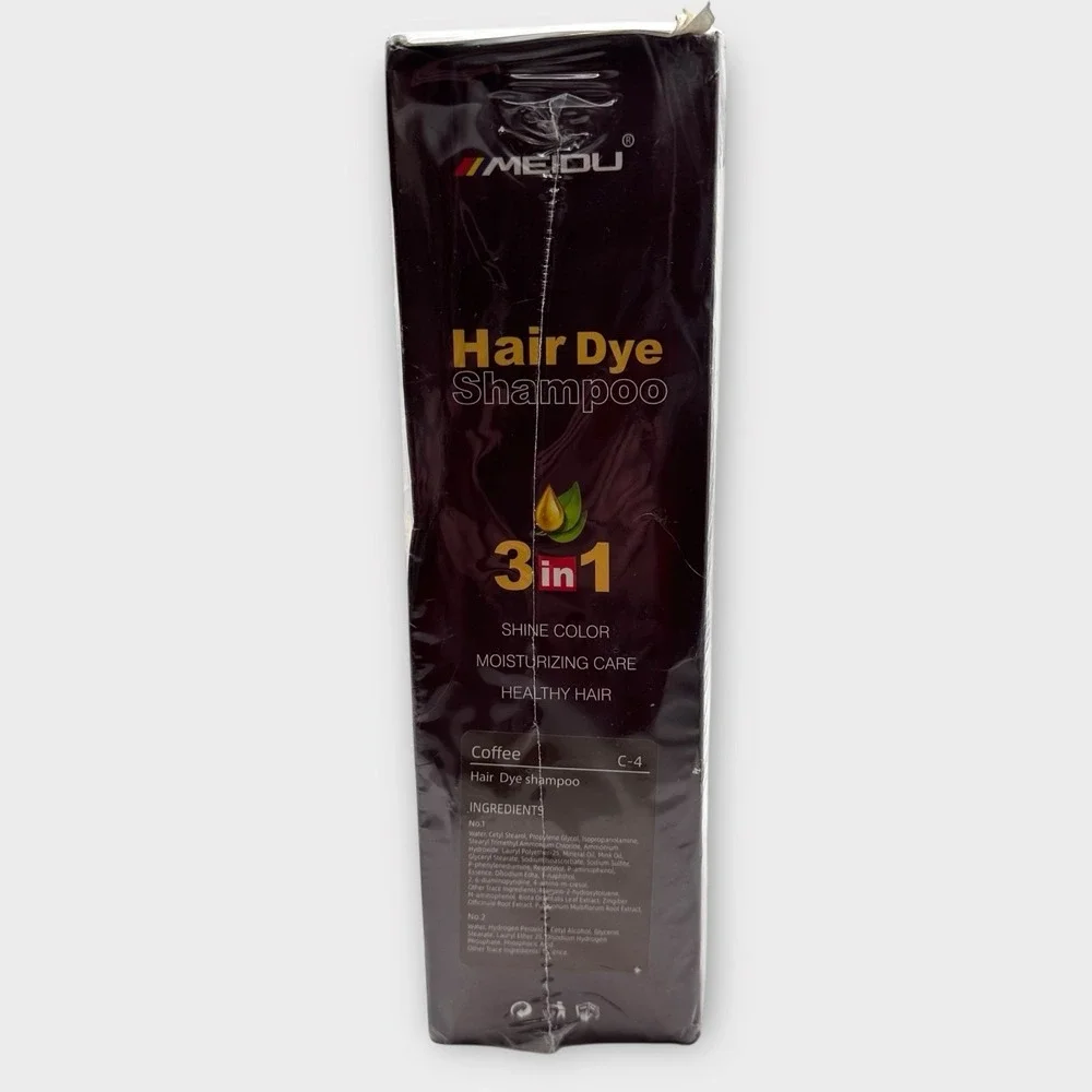 Meidu Hair Dye Color Coffee‎ Brown 3in1 Shampoo Instant Color Shine Moisturizing